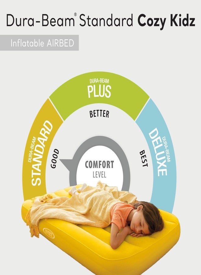 Intex 66803EP Cozy Kidz Inflatable Airbed: Fiber-Tech – Velvety Soft Surface – Carry Bag Included – Color May Vary – 34.5" x 62" x 7" - Image 5